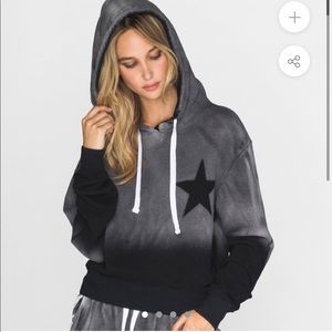 CHRLDR grey and black ombre star sweatshirt